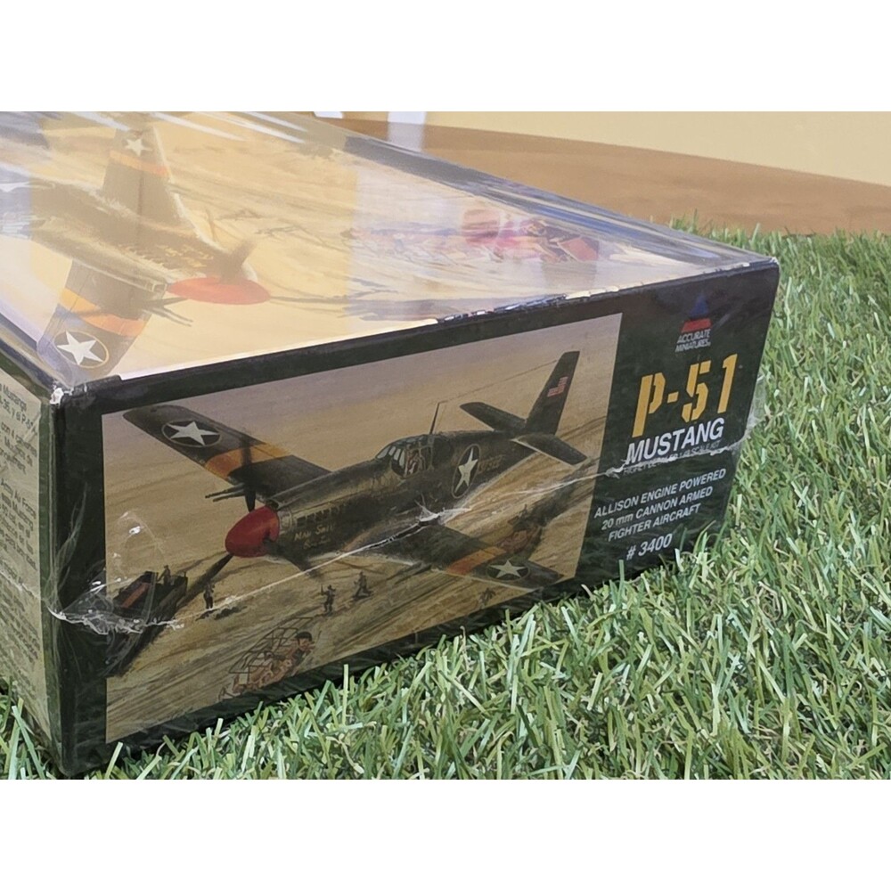 Vtg Accurate Miniatures P-51 Mustang  Highly Detailed 1:48 Model Kit New Sealed - Picture 11 of 12